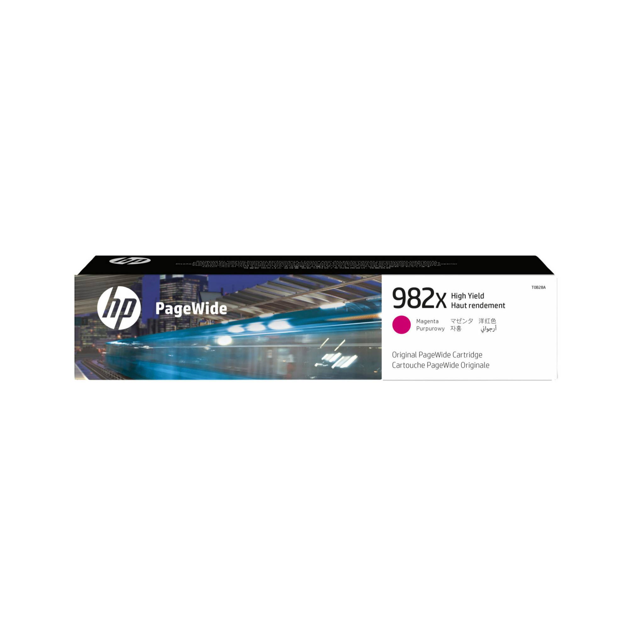 HP 982X High-Yield Magenta Original Page Wide Ink Cartridge for 2x Printing (16000 Pages)