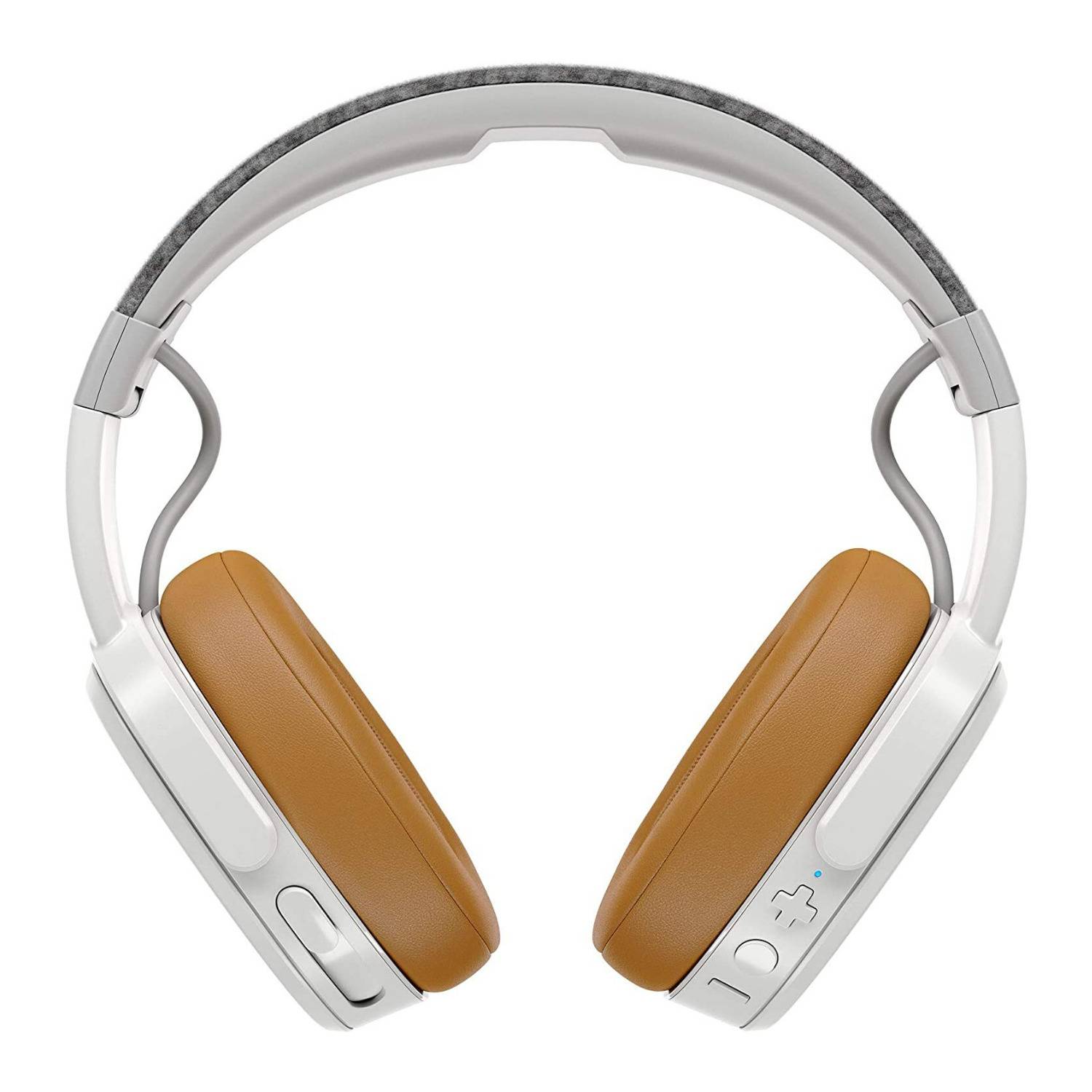 Skullcandy Crusher Wireless Over-Ear Headphones with AUX Cable and Charging Cable (Gray/Tan)
