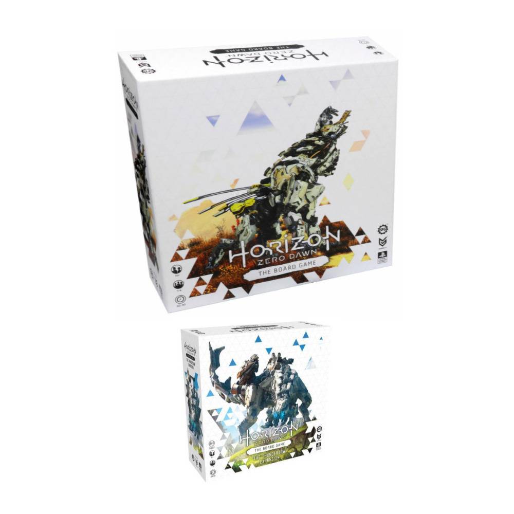 Steamforged Horizon Zero Dawn The Board Game with Thunderjaw Expansion Bundle