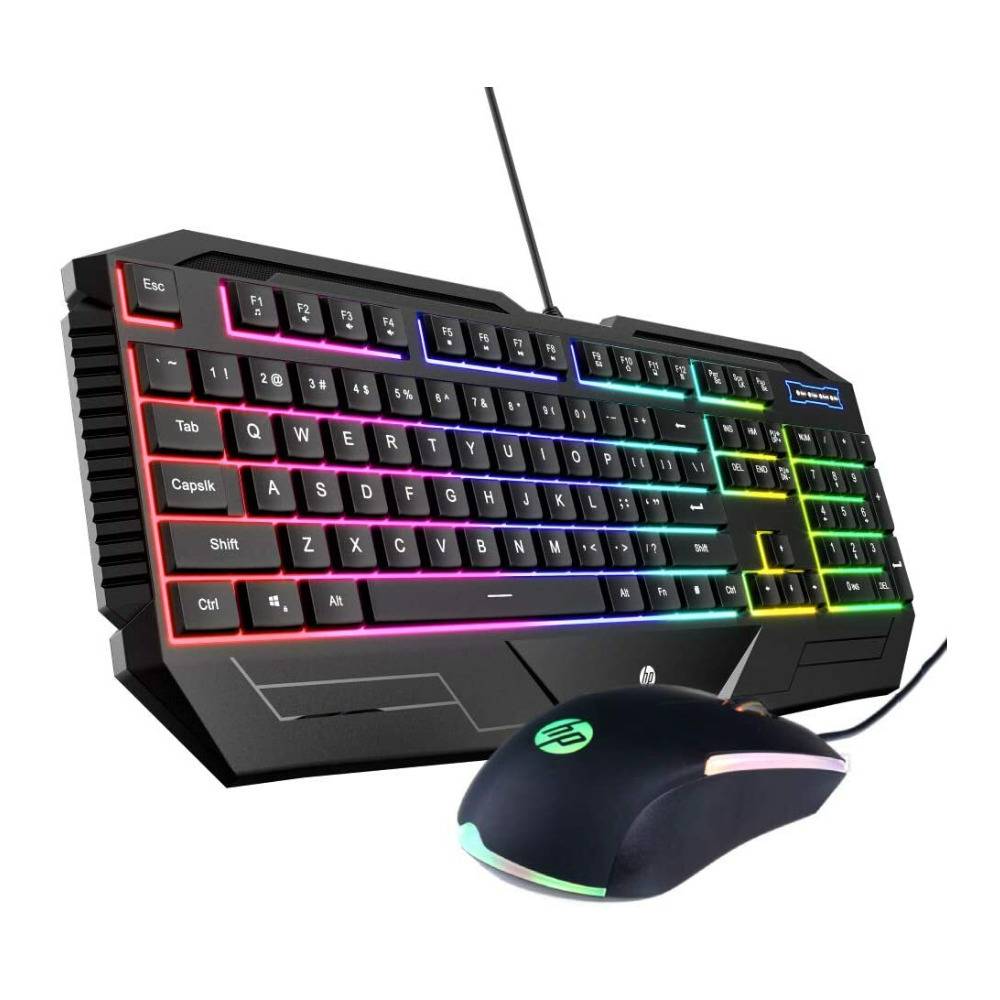 HP RGB Backlit Wired Gaming Keyboard and Mouse Combo
