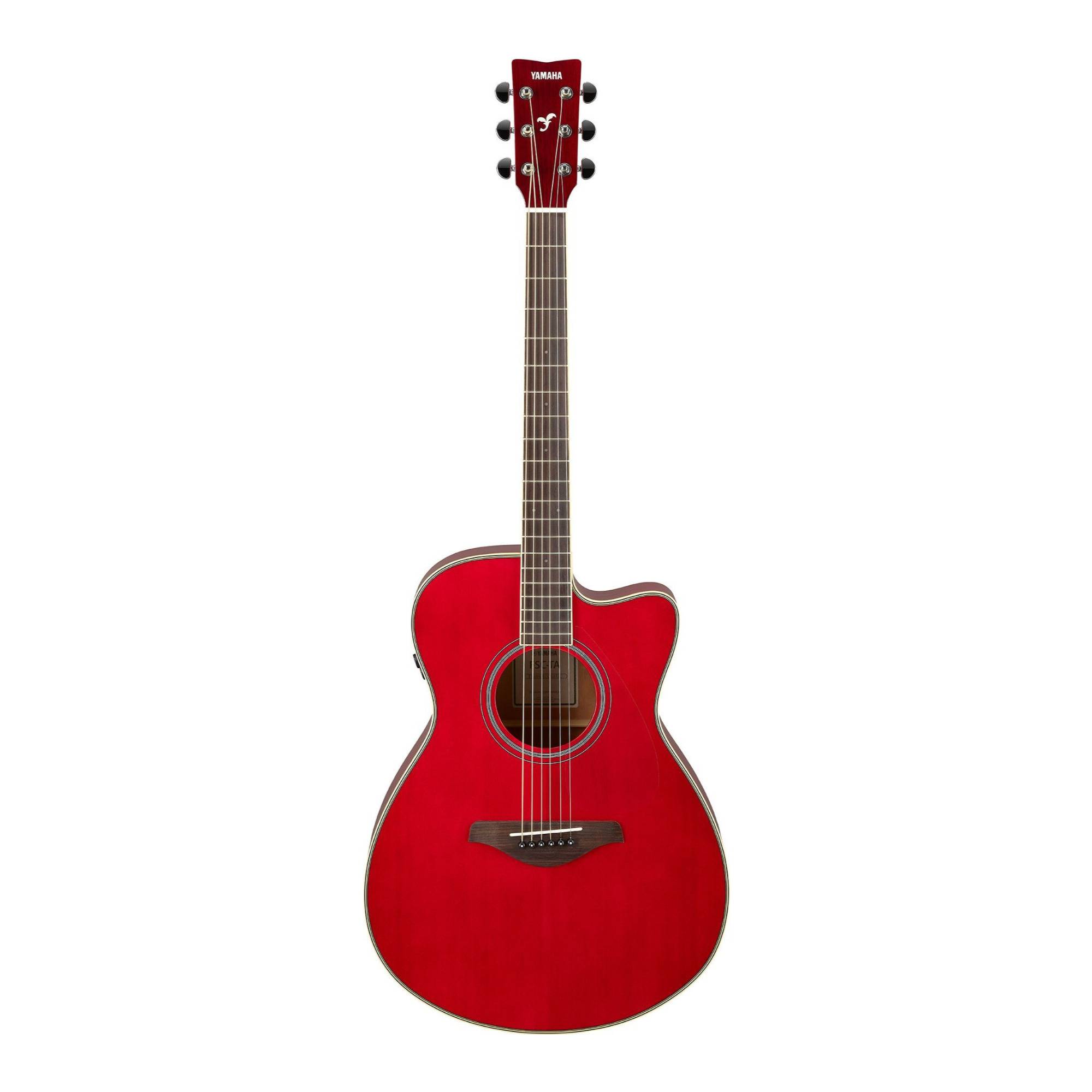 Yamaha TransAcoustic Concert Cutaway 6-String Acoustic-Electric Guitar (Right-Handed, Ruby Red)