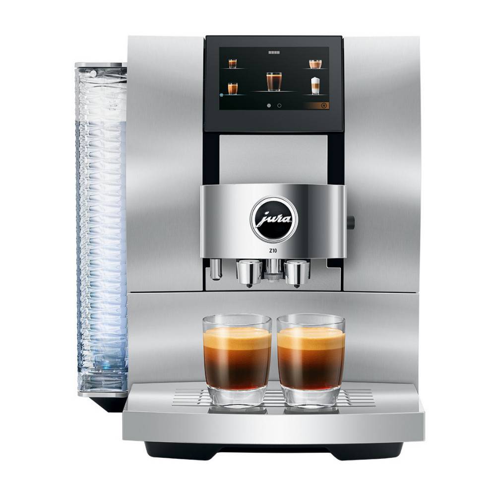 Jura Z10 Automatic Coffee Machine for Hot and Cold Coffee (Aluminum White)