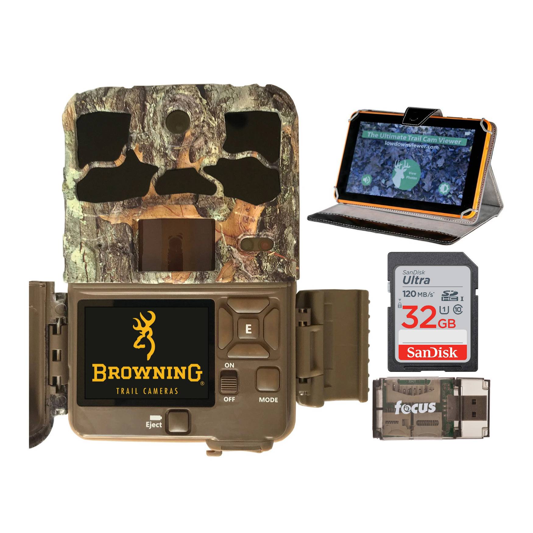 Browning Trail Cameras 20MP Spec OPS Edge Trail Camera with Lowdown Viewer Bundle