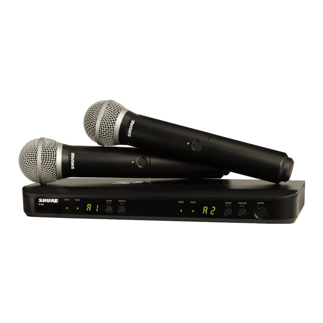 Shure BLX288/PG58 Wireless Vocal System with PG58 Handheld Transmitters, H10 Frequency Band