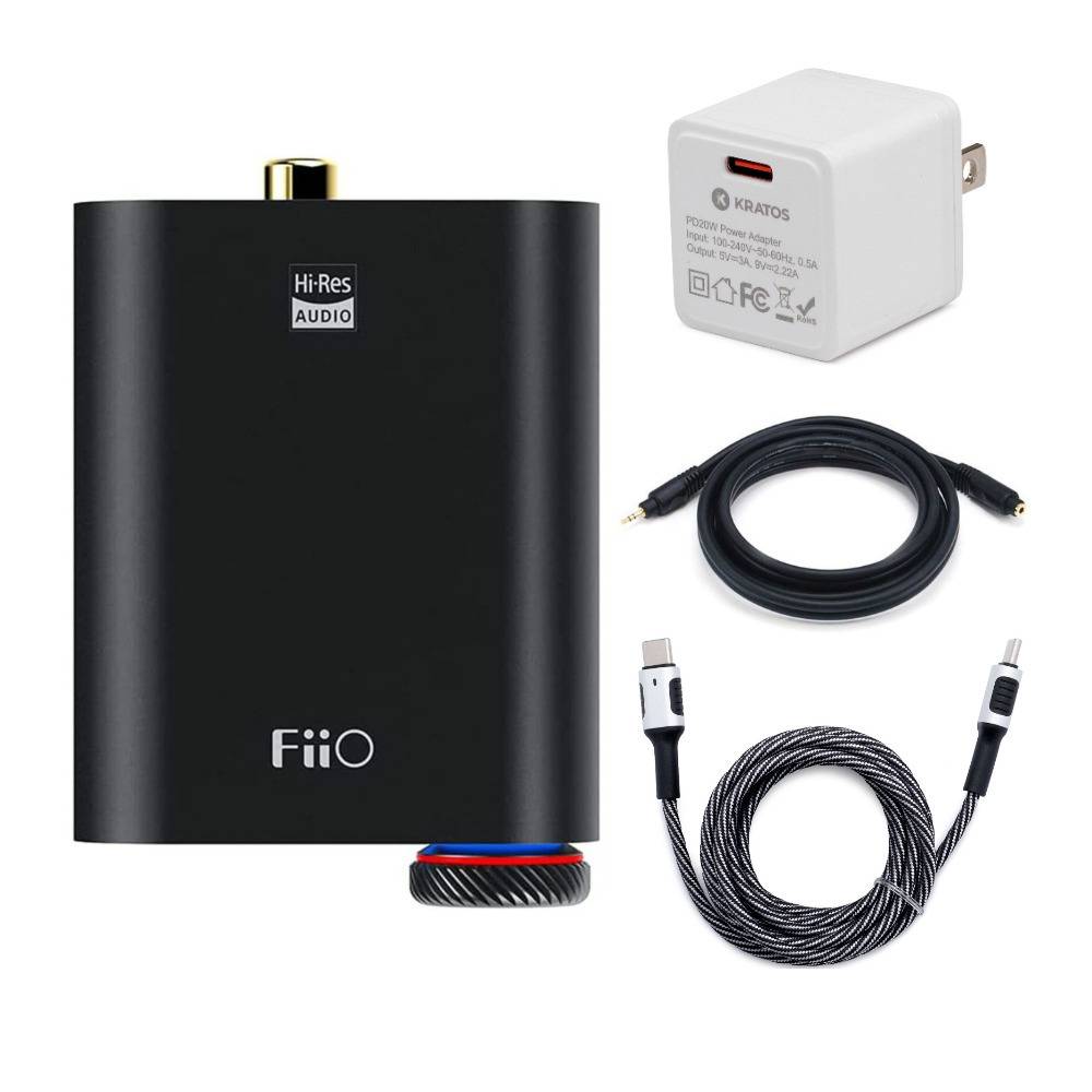 FiiO New K3 Pocket-Sized Headphone Amplifier with Accessory Bundle