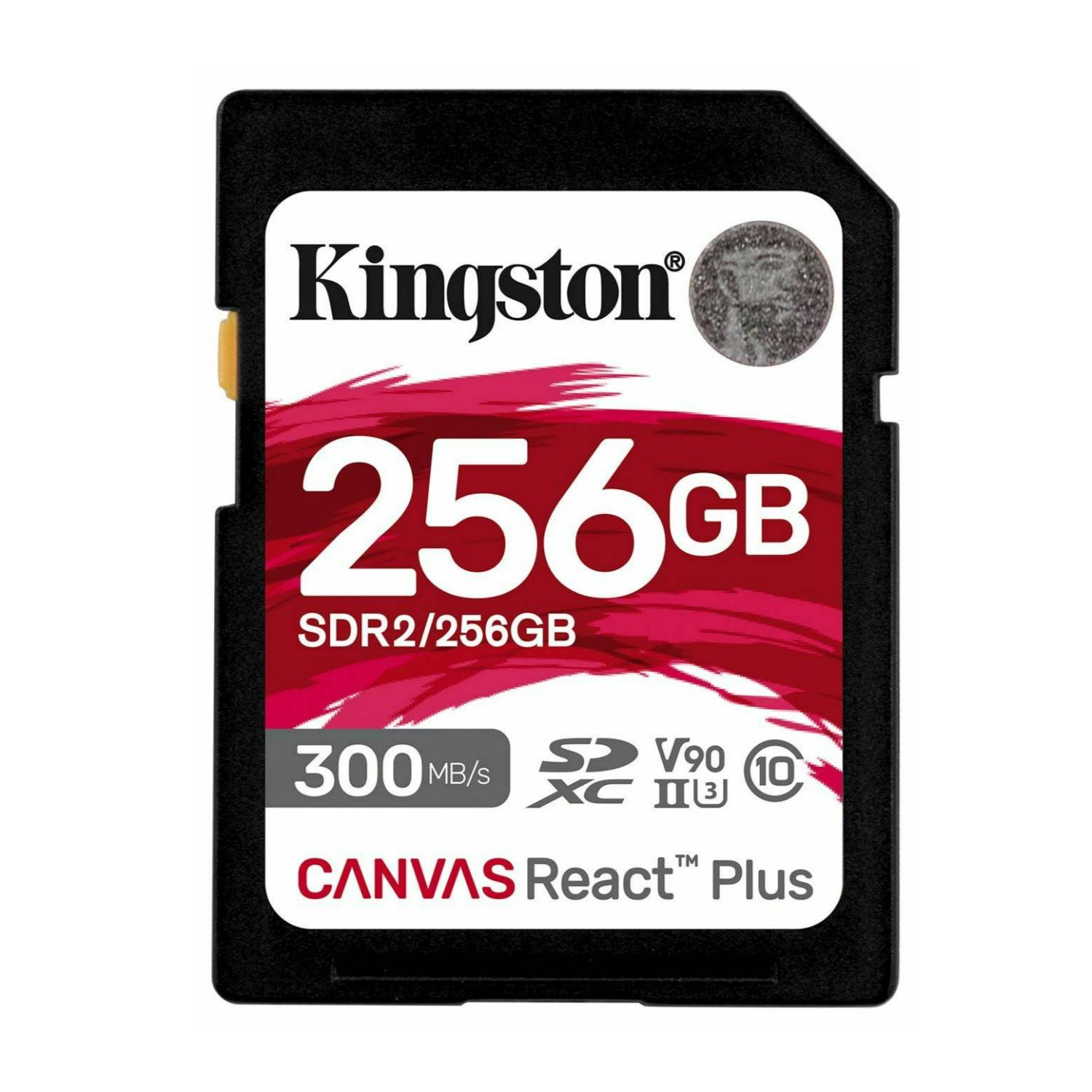 Kingston Canvas React Plus 256GB U3 V90 SDXC UHS-II SD Card