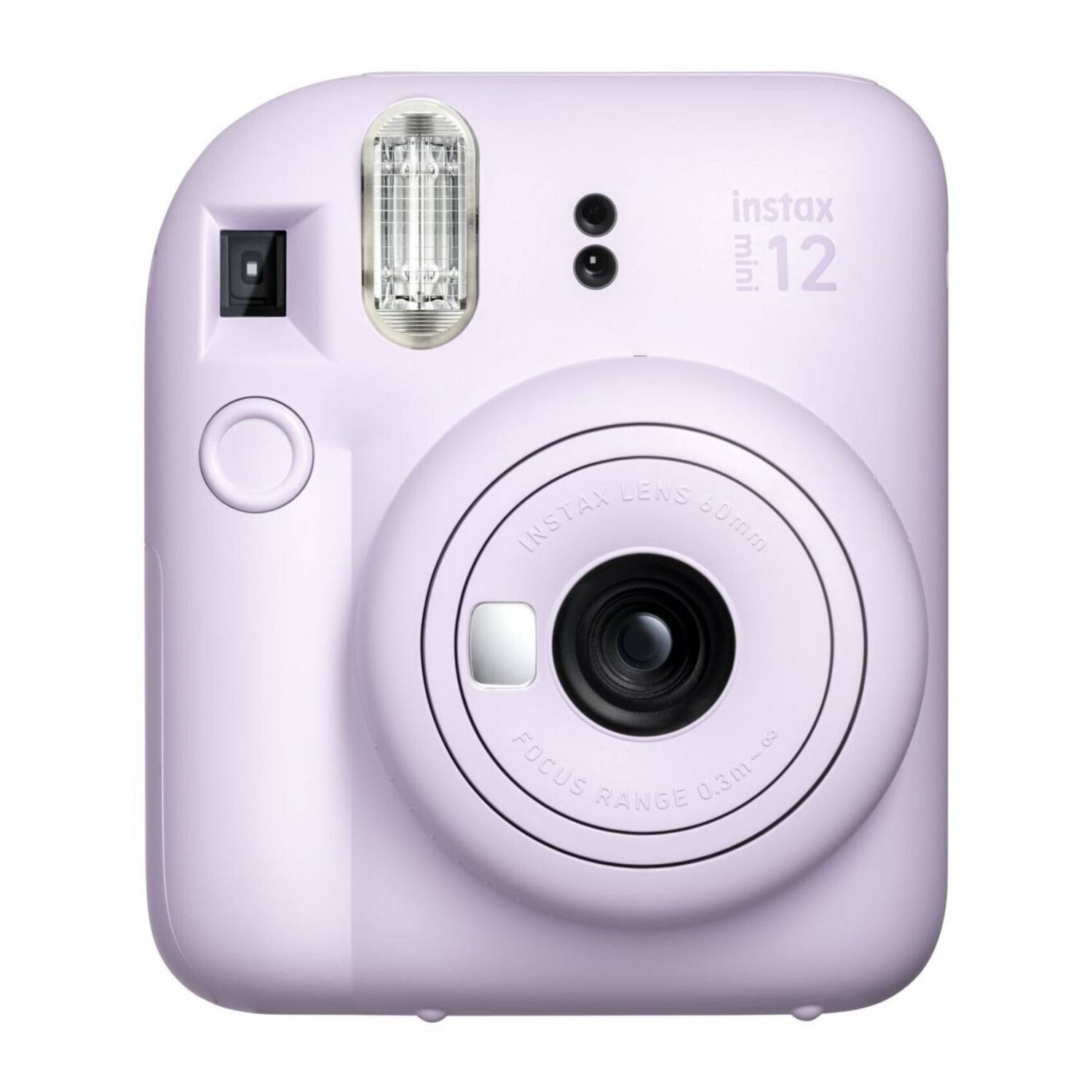 Fujifilm Instax Mini 12 with 60mm Instax Mini Lens, Lightweight and Compact (Lilac Purple)