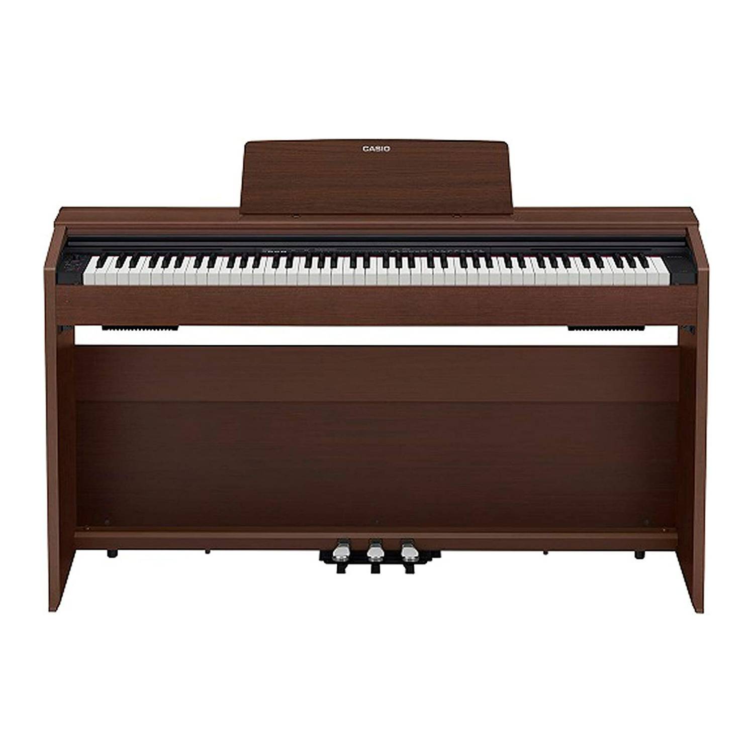 Casio PX-870 BN Privia Digital Home Piano, 256 Notes of Polyphony, 19 Instrument Tones (Brown)