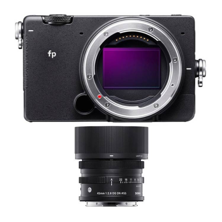 Sigma fp Mirrorless Full-Frame Digital Camera with 45mm f/2.8 Contemporary DG DN