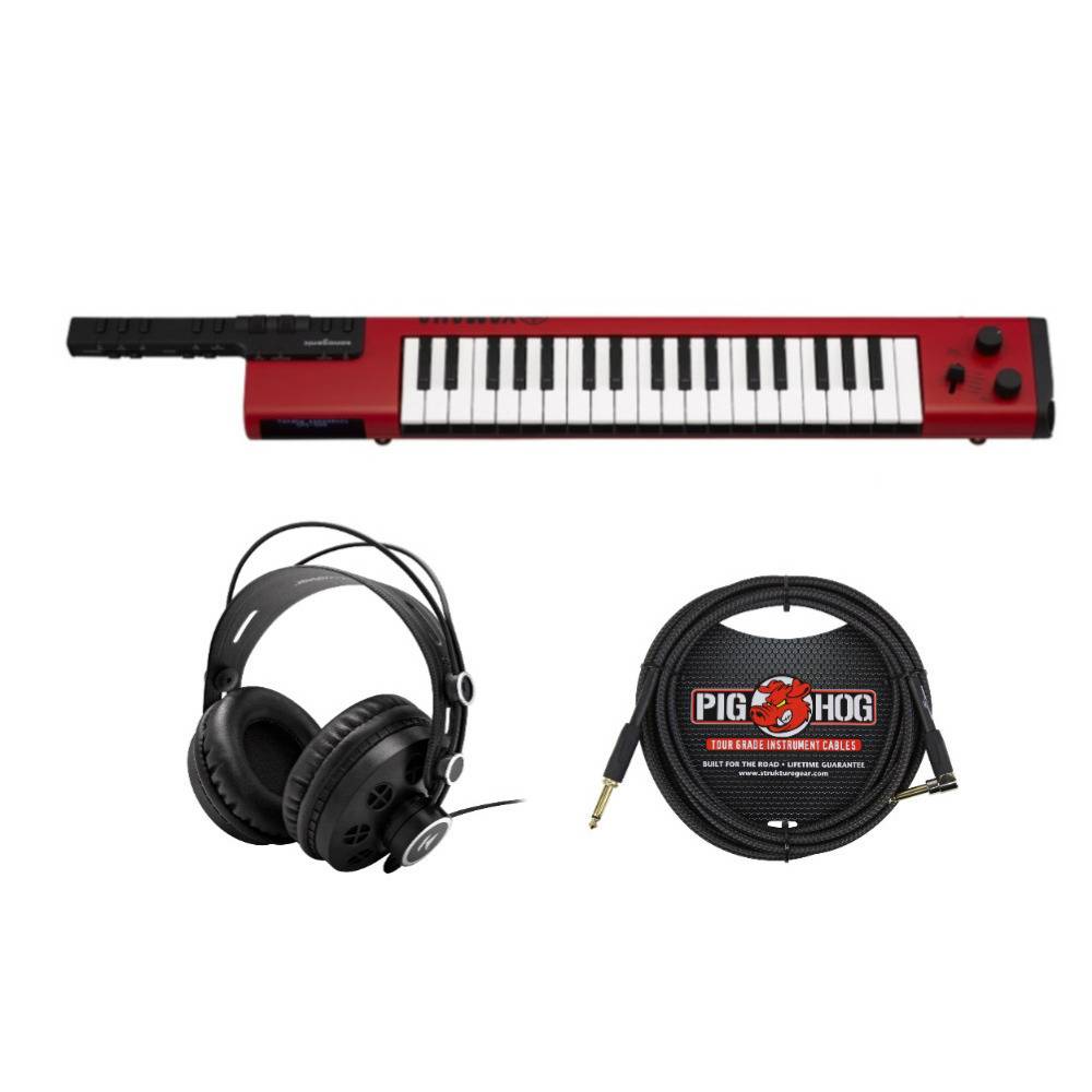 Yamaha Sonogenic SHS-500 Keytar (Red) with Power Supply ,Headphones and Cable