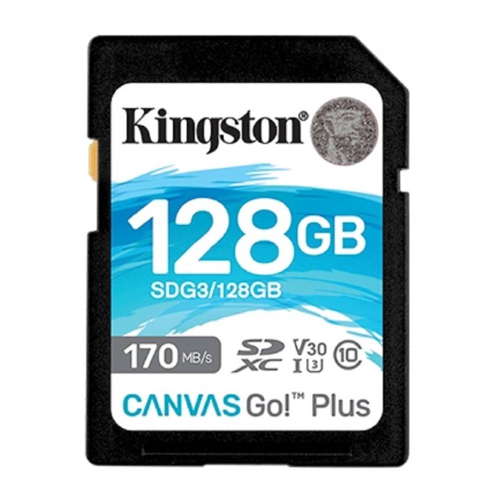Kingston 128GB SDXC Canvas Go Plus 170MB/s Read Memory Card (SDG3/128GB)