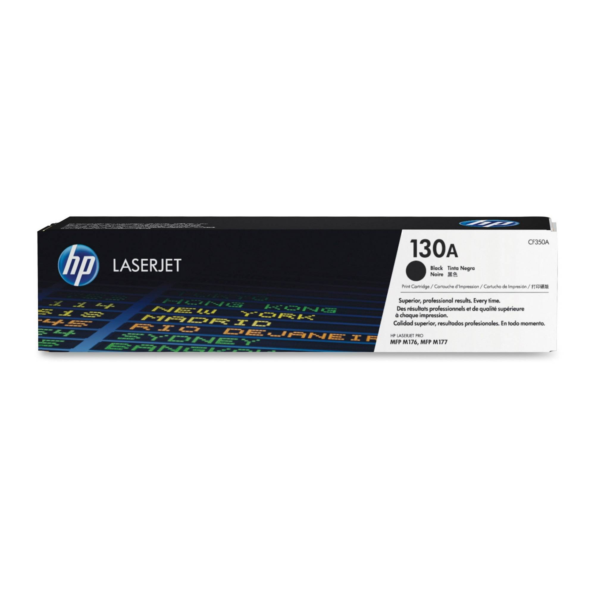 HP 130A Black Original LaserJet Toner Cartridge for Professional Quality Results (1300 Pages)