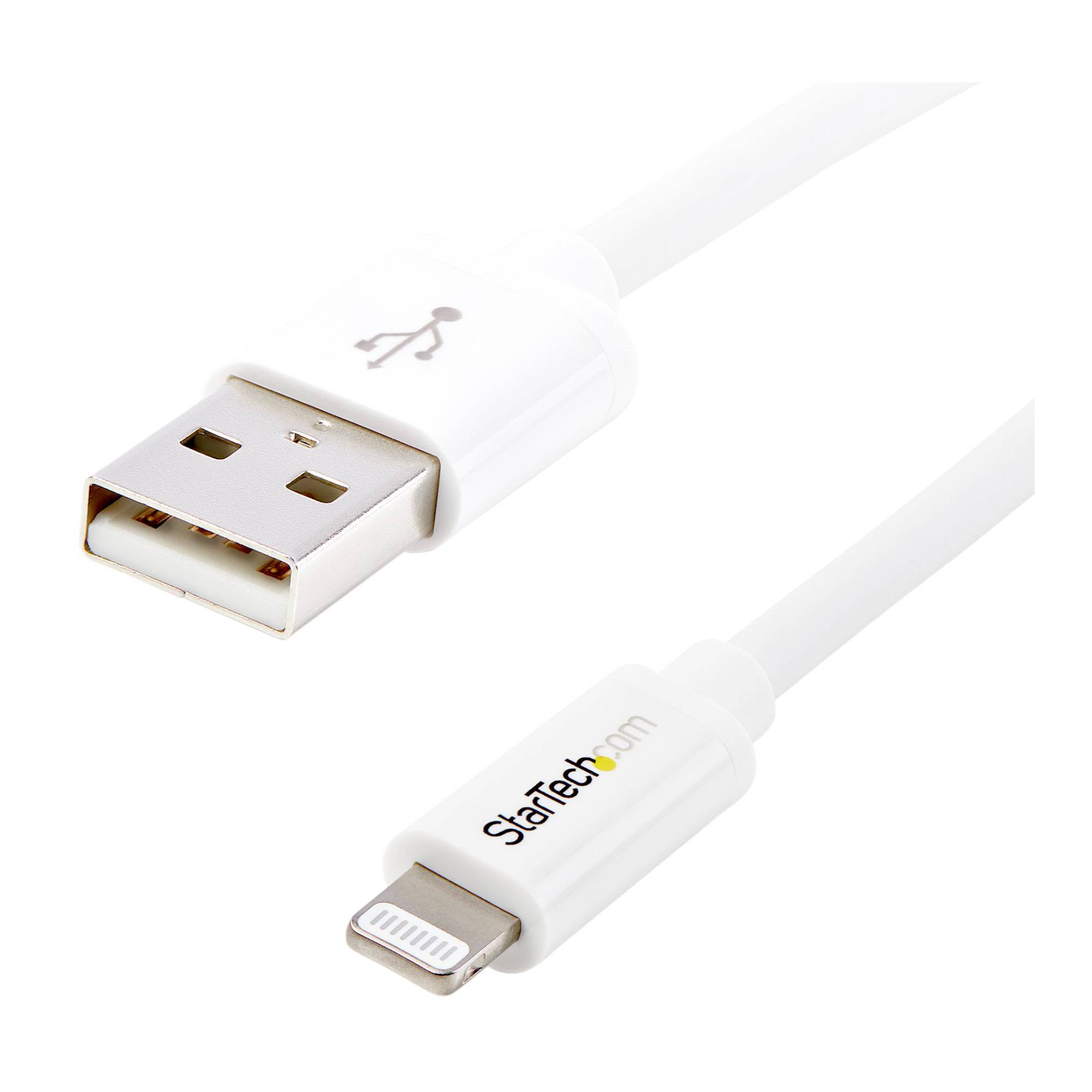StarTech USB to Lightning Cable (3-Feet, White)
