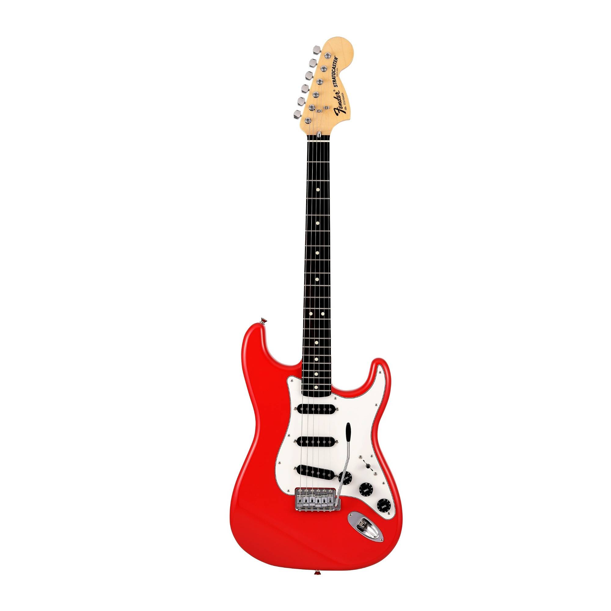Fender Made in Japan Limited International Color Stratocaster Guitar with U Neck (Morocco Red)