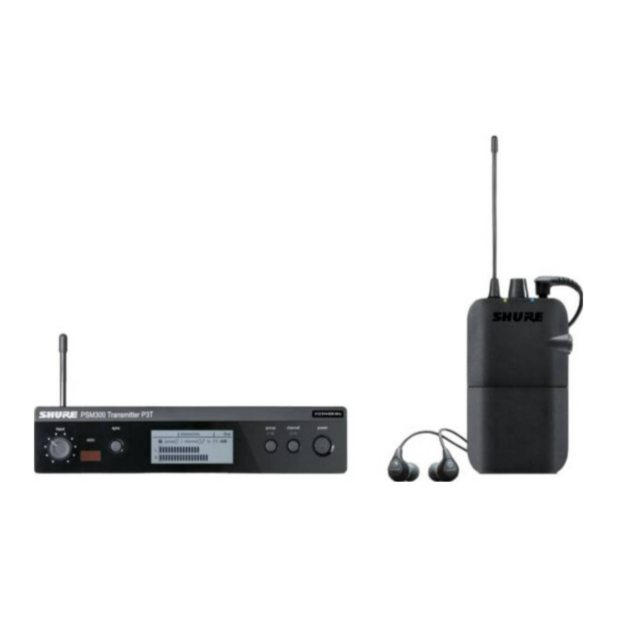 Shure P3TR112GR PSM300 Wireless In-Ear Monitoring System with SE112 Earphones and G20 Band