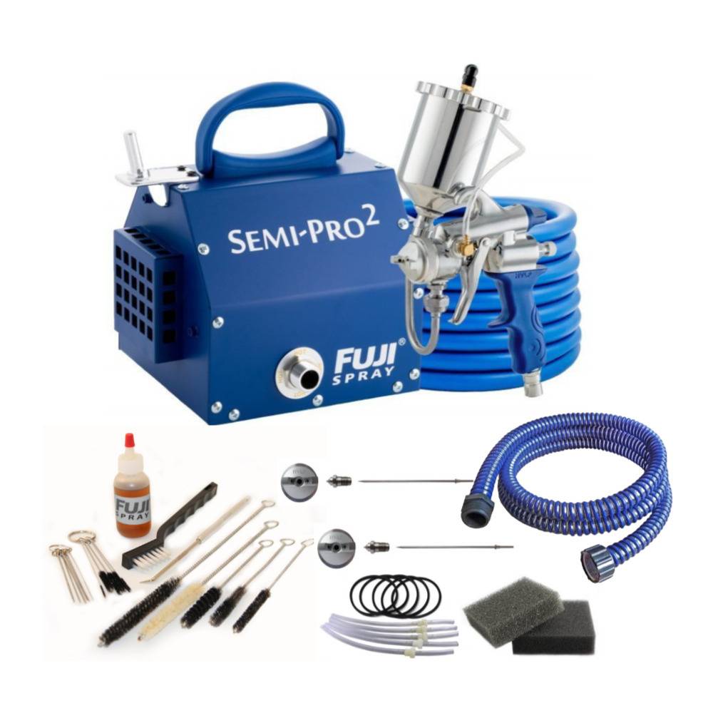 Fuji Spray Semi-PRO 2 Gravity HVLP Spray System with Pro Accessory Bundle