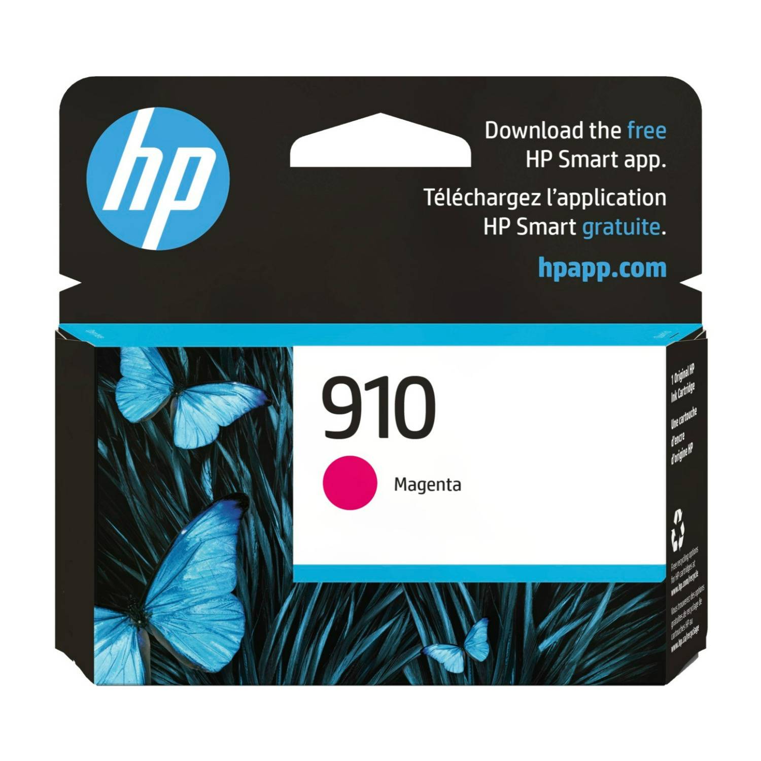 HP 910 Original Standard Yield Inkjet Ink Cartridge (Magenta, 315 Pages)