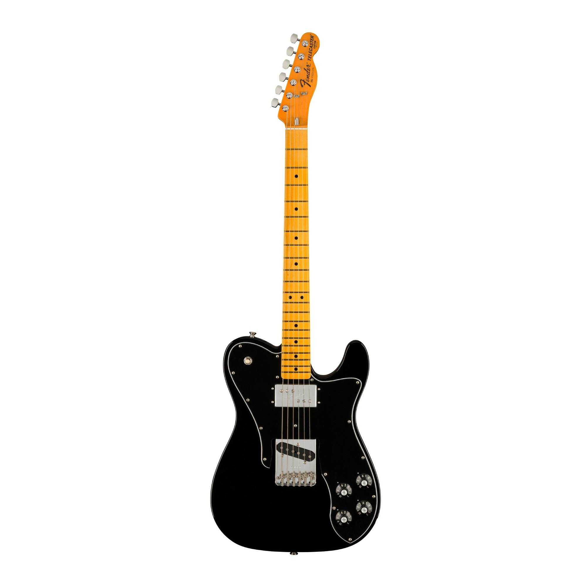 Fender American Vintage II 1977 Telecaster Custom 6-String Electric Guitar (Right-Handed, Black)