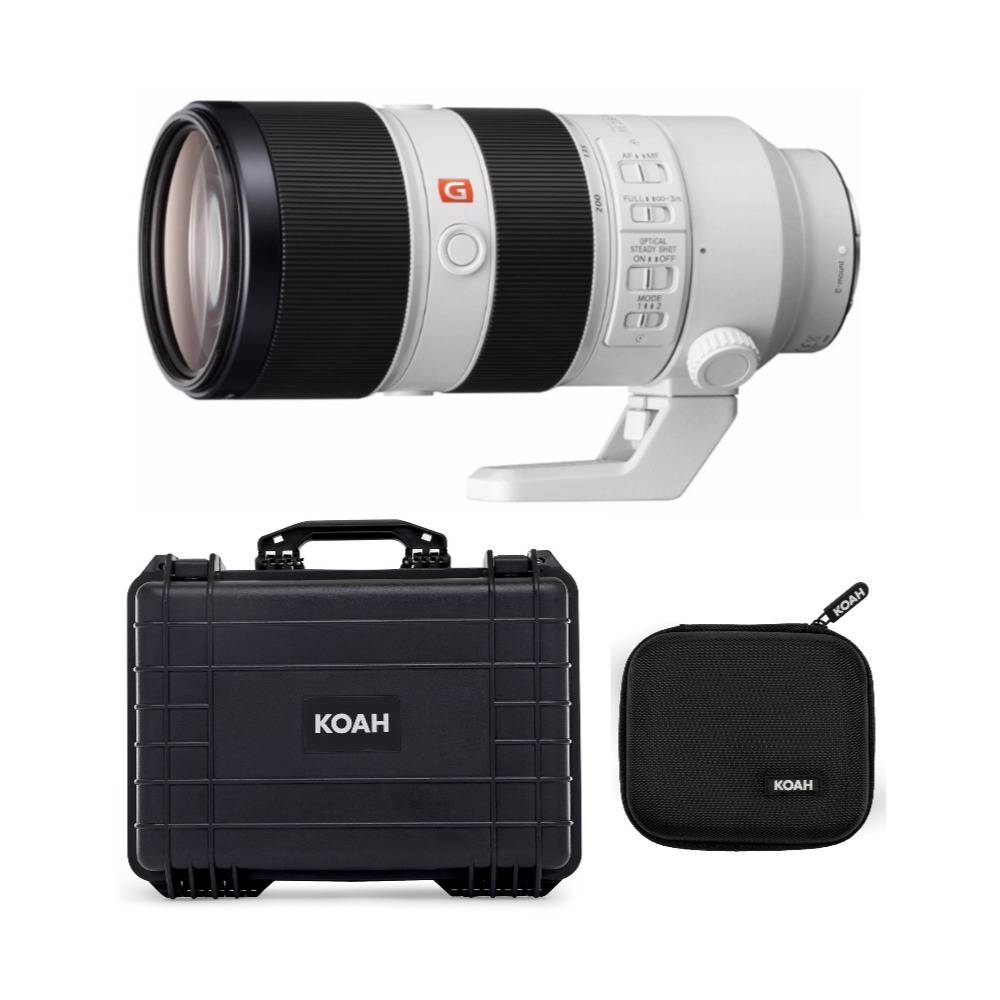 Sony FE 70-200mm f/2.8 GM OSS Lens Bundle with Weatherproof Hard Case and Hard-Shell Filter Case