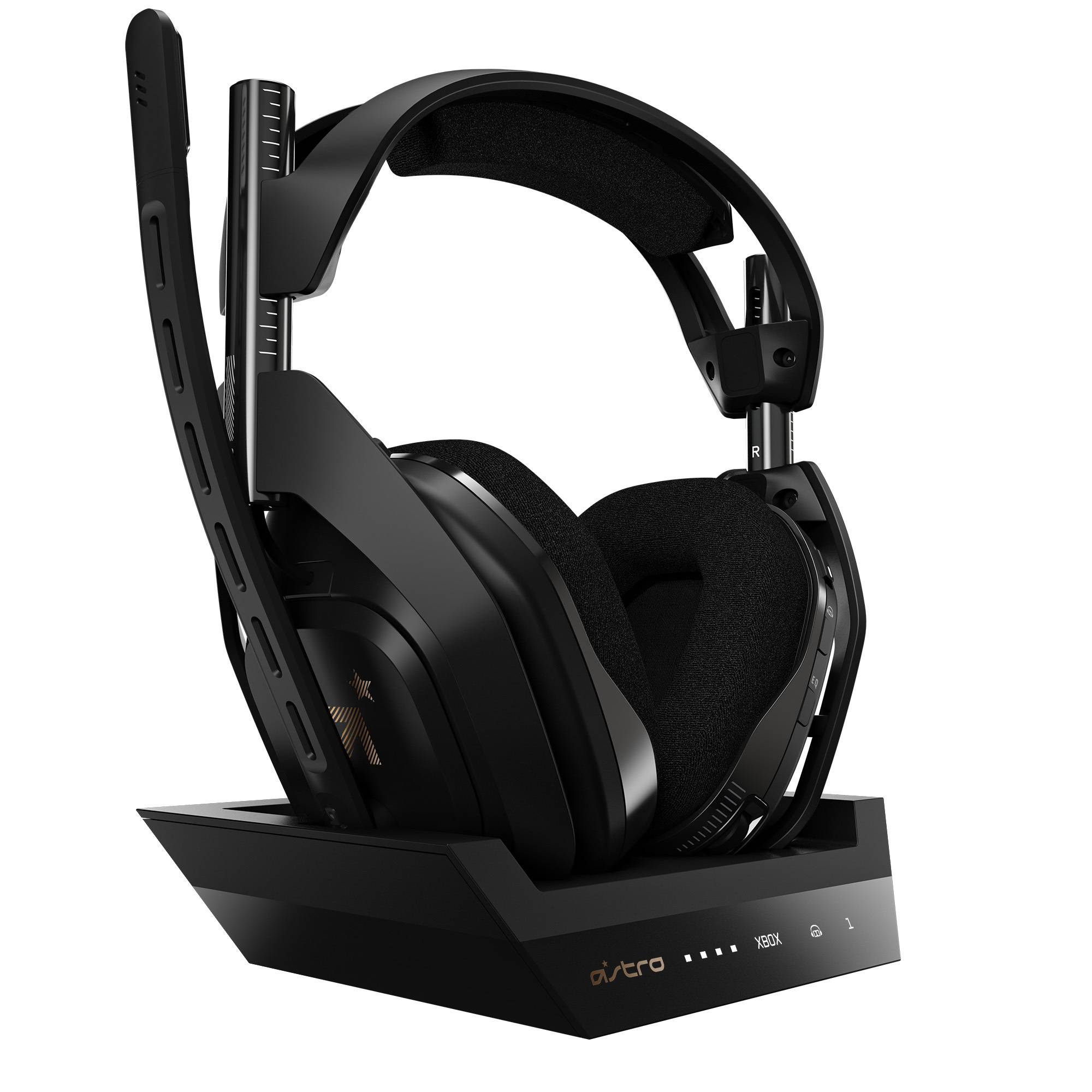ASTRO Gaming A50 Wireless + Base Station - Xbox One/PC - (Black/Gold) - Refreshed Version)