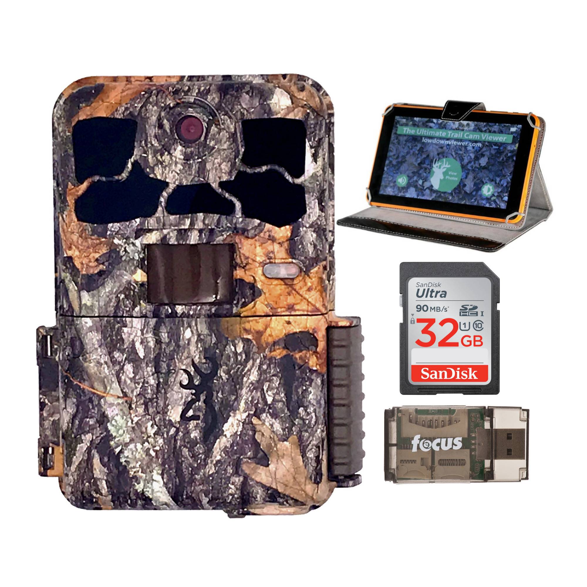 Browning Trail Cameras Spec Ops Elite HP4 22MP Trail Camera with Lowdown 2 Trail Cam Viewer Bundle