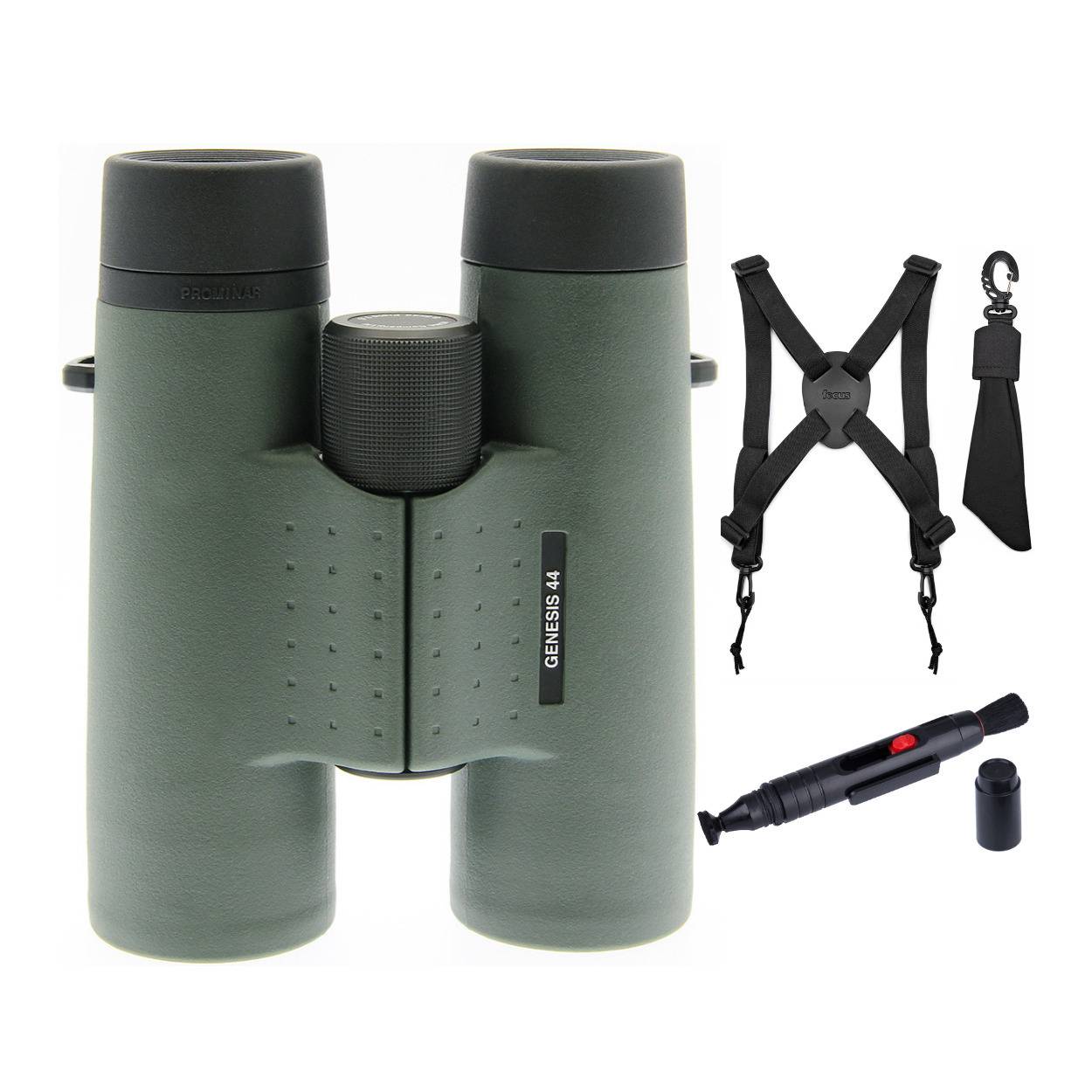 Kowa 10.5x44 Prominar XD Lens Roof Prism Binoculars with Harness and Lens Pen