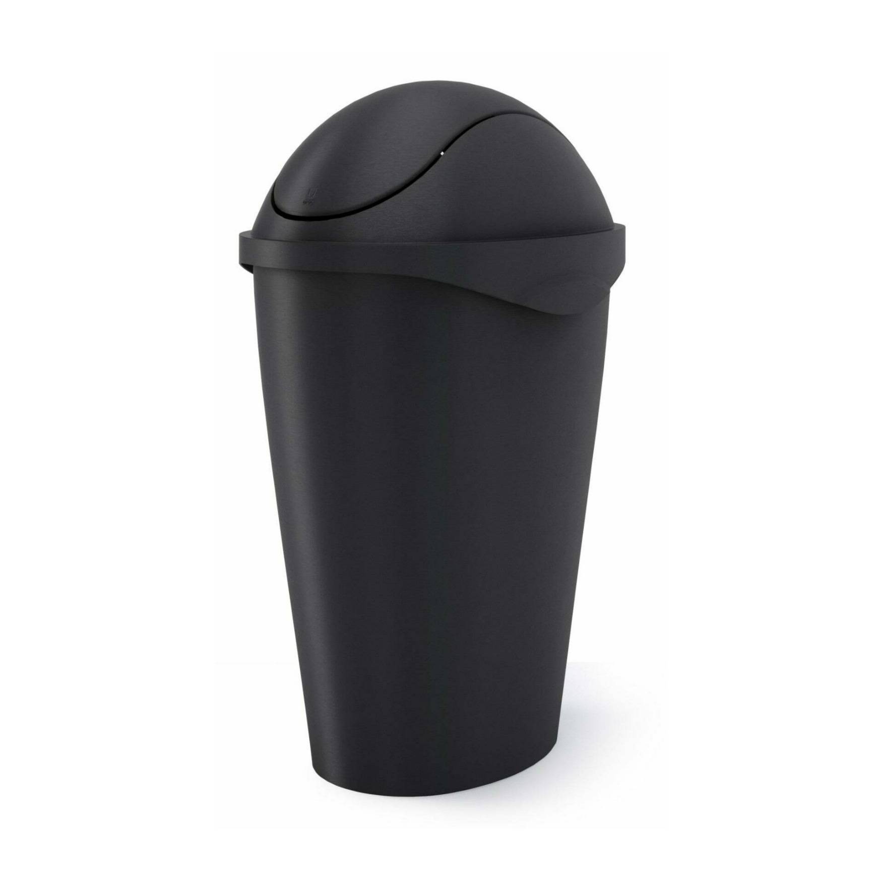 Umbra Swinger Trash Can (12-Gallon, Black)