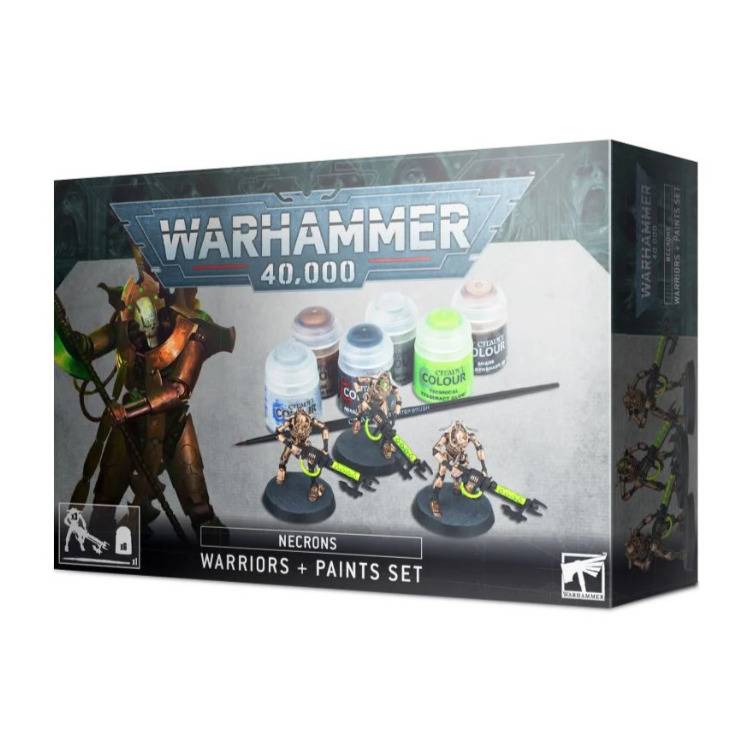 Games Workshop Warhammer 40,000 Necrons Warriors and Paints Set