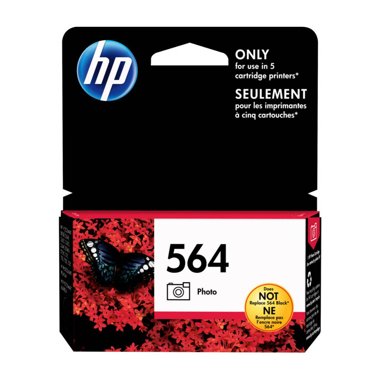 HP 564 Original Affordable High Yield XL Inkjet Dye Based Photo Black Ink Cartridge (130 Pages)