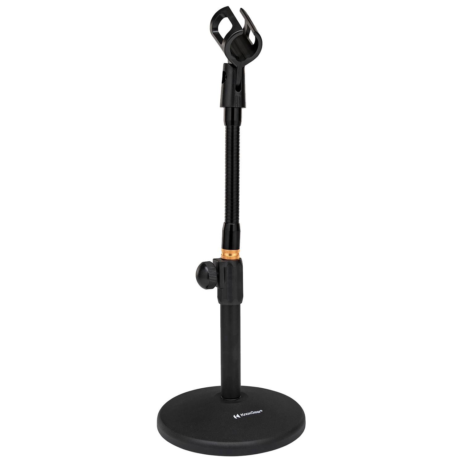 Knox Gear Vader Telescoping Tabletop Microphone Stand with Gooseneck (Black)