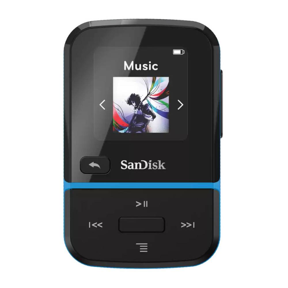 SanDisk 32GB Clip Sport Go Wearable MP3 Player (Blue)