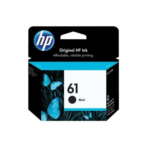 HP 61 Black Original Pigment-based Made of Recycled Plastic Ink Cartridge (170 Pages Capacity)
