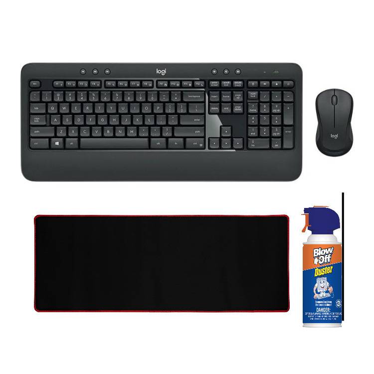 Logitech MK540 Wireless Keyboard Mouse Combo and Kratos Extended Mouse Pad Bundle