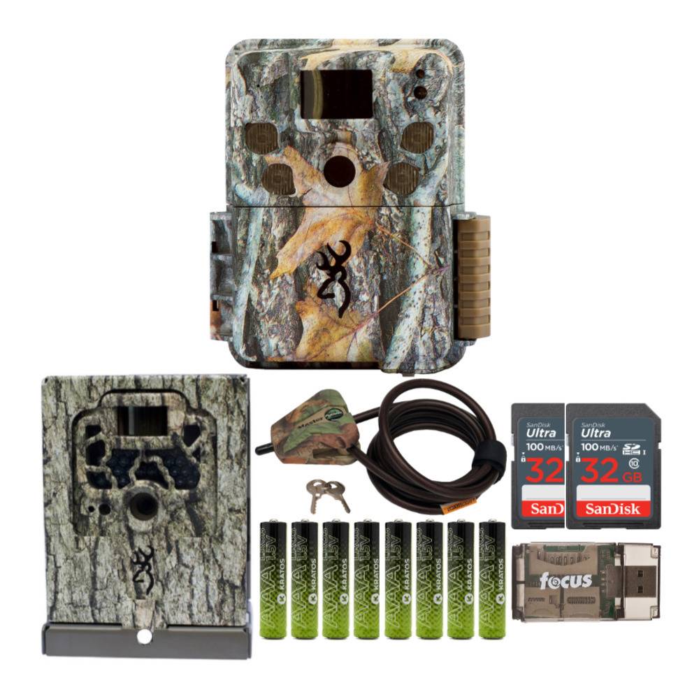 Browning Trail Cameras Strike Force Explorer 18MP Trail Cam with Accessories Bundle