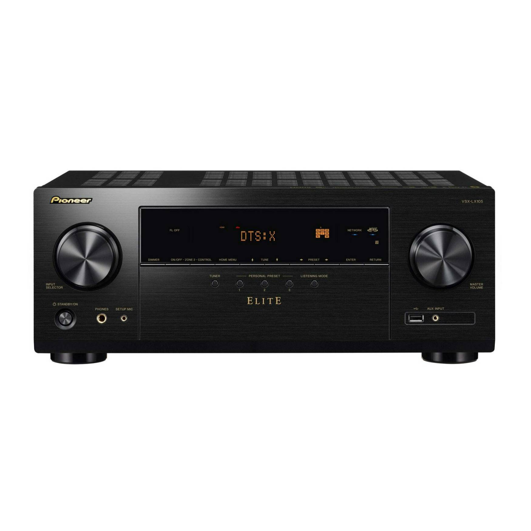 Pioneer Elite VSX-LX105 7.2 Channel Network AV Receiver Ultra HD, HDR10, HLG, and Dolby Vision