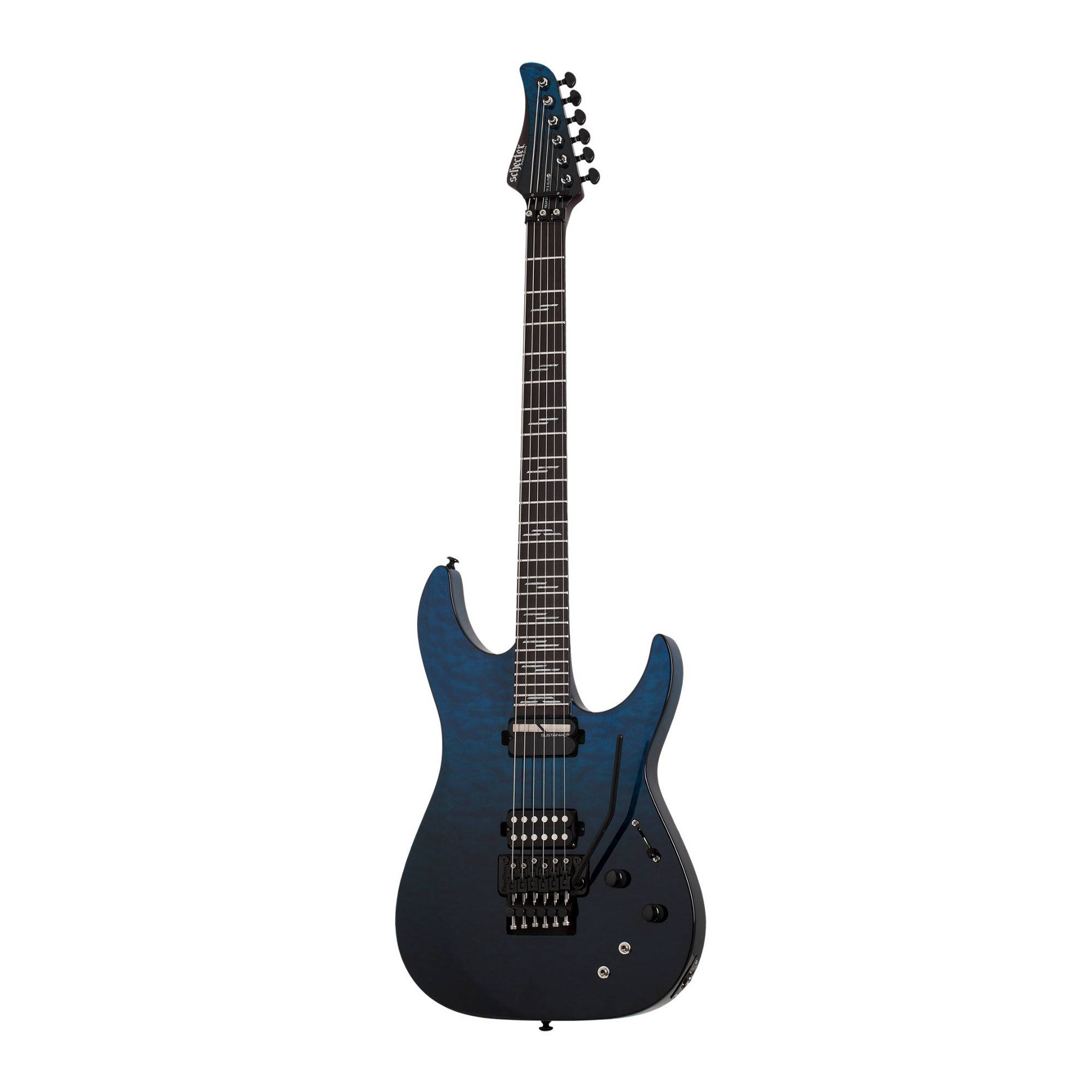 Schecter Reaper-6 FR S Elite 6-String Electric Guitar with Wenge Fretboard (Deep Ocean Blue)