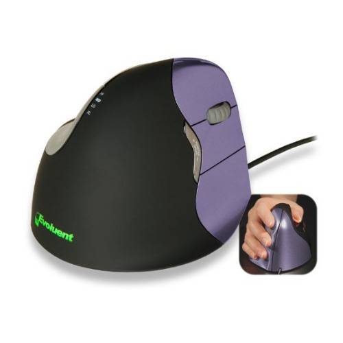 Evoluent VM4S VerticalMouse 4 Right-Hand USB Wired Mouse (Small Size)