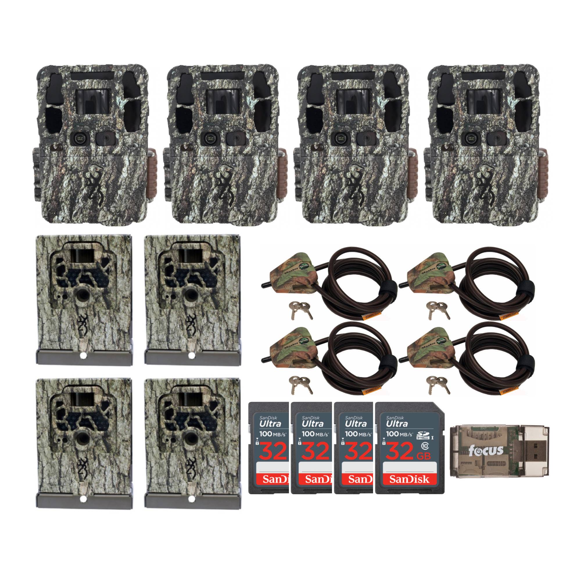 Browning Trail Camera Dark Ops Pro DCL (4-Pack) Bundle