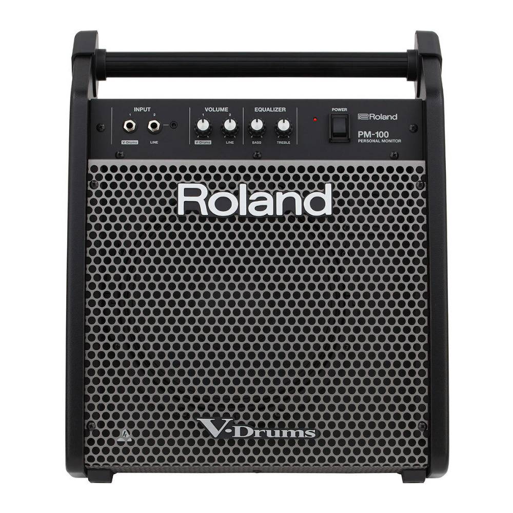 Roland PM-100 Compact 80-Watt  Electronic V-Drum Set Monitor with Versatile Onboard Mixing