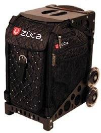 ZUCA Sport Insert Bag Mystic (Quilted Black w/Rhinestones) w/Sport Frame - Black
