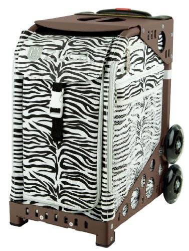 Zuca Sport Insert Bag, Zebra  (Black/White) w/ Sport Frame Brown