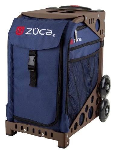 Zuca Sport Insert Bag, Midnight (Navy) with Sport Frame Brown