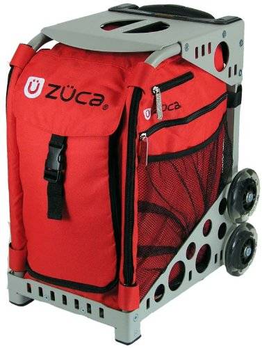 Zuca Sport Insert Bag, Chili(Red) with Sport Frame Gray