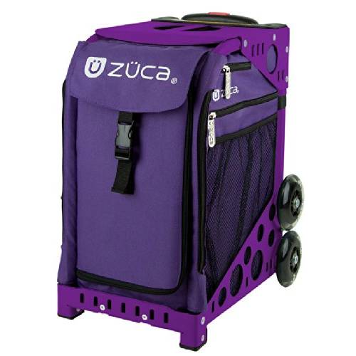 Zuca Rebel Insert Bag & Purple Frame with Flashing Wheels