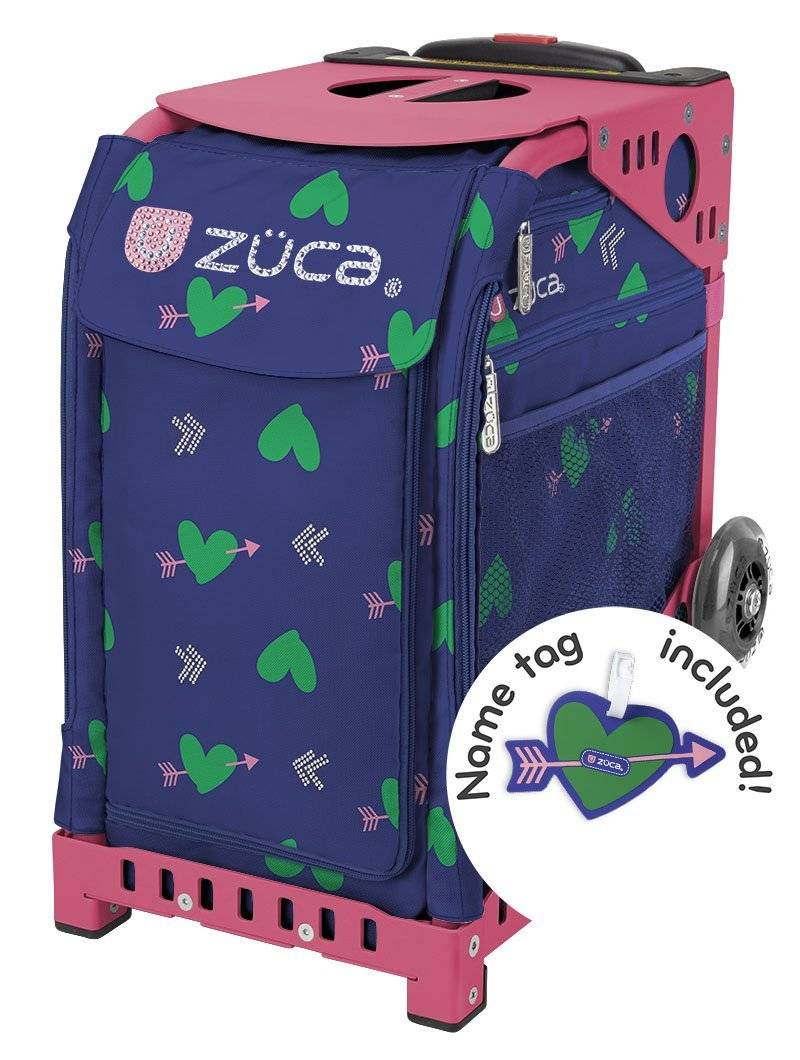 Zuca Cupid Sport Insert Bag & Pink Frame with Flashing Wheels