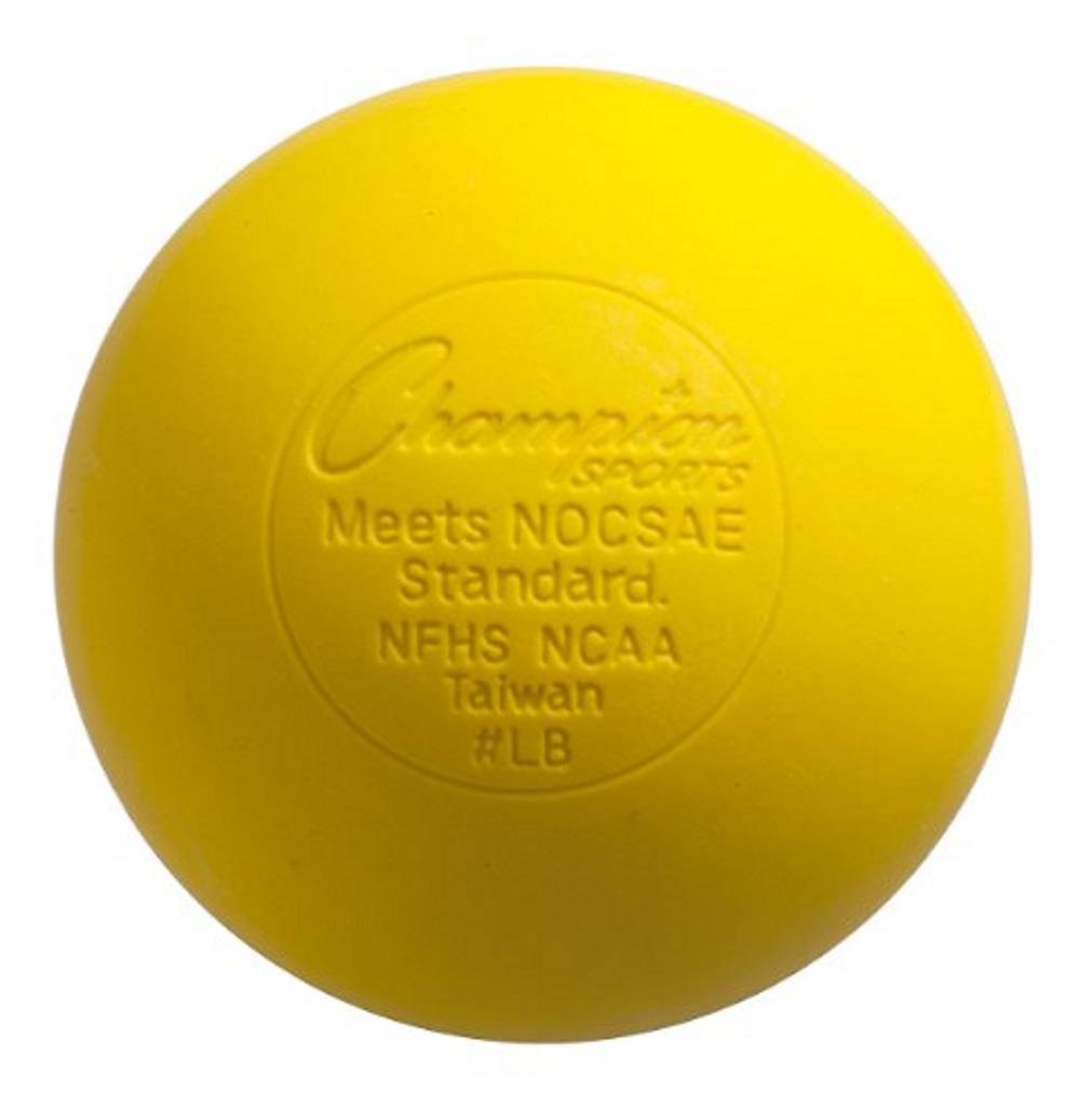 Champion Sports NCAA Official Lacrosse Balls (12 Pack, Yellow)