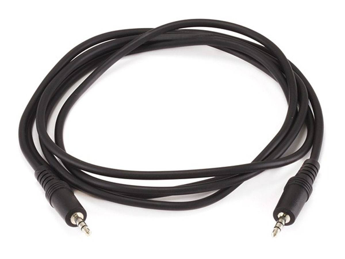Monoprice 6ft 3.5mm Stereo Plug/Plug M/M Cable (Black)