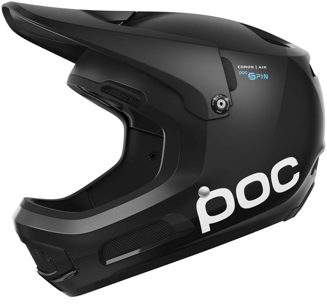 POC Coron Air Carbon SPIN Bike Helmet (Uranium Black/M-L)