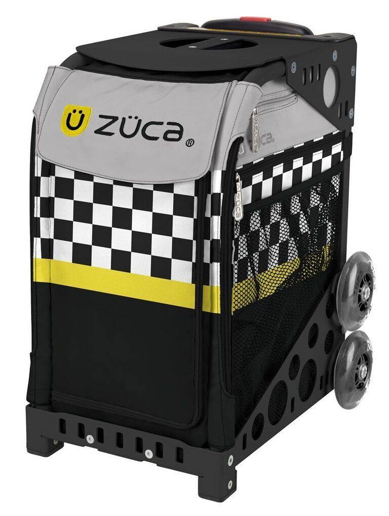 Zuca Sk8ter Block Sport Bag and Black Frame with Flashing Wheels