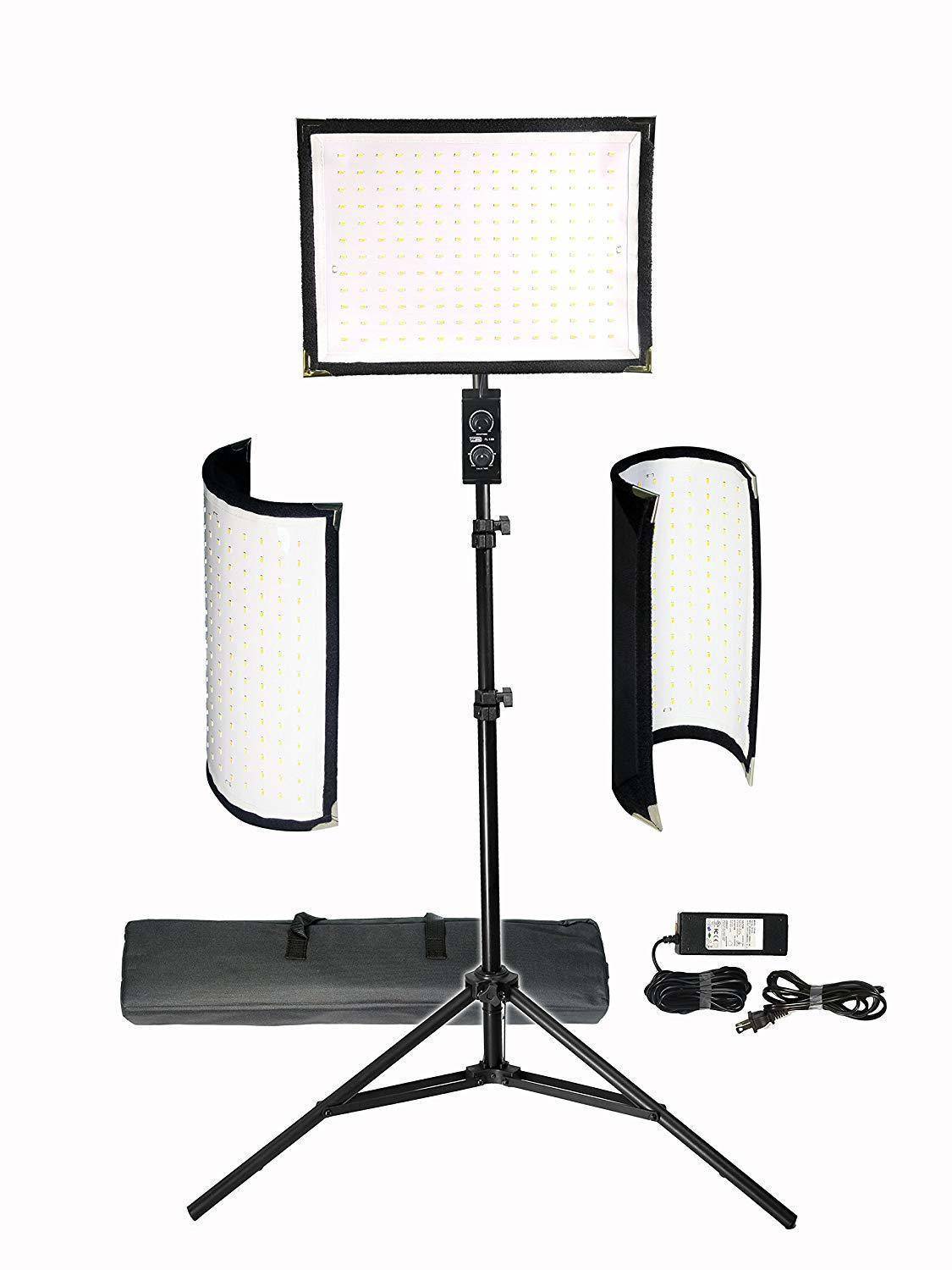 Vidpro FL-180 Flexible Vari-Color LED Light Panel Kit with Stand